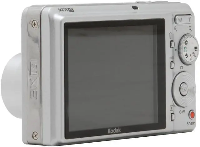 Alt view image 3 of 11 - Kodak EasyShare M893 IS Silver 8.1 MP 3X Optical Zoom Digital Camera