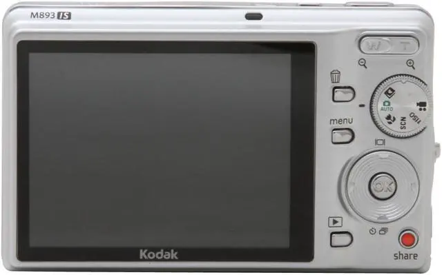 Alt view image 4 of 11 - Kodak EasyShare M893 IS Silver 8.1 MP 3X Optical Zoom Digital Camera
