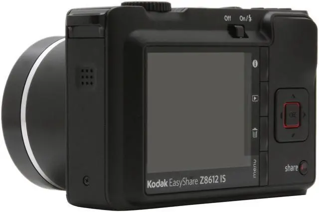 Alt view image 3 of 12 - Kodak Easyshare Z8612 IS Black 8.1 MP 12X Optical Zoom Digital Camera