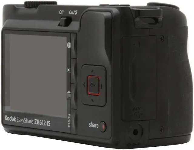 Alt view image 5 of 12 - Kodak Easyshare Z8612 IS Black 8.1 MP 12X Optical Zoom Digital Camera