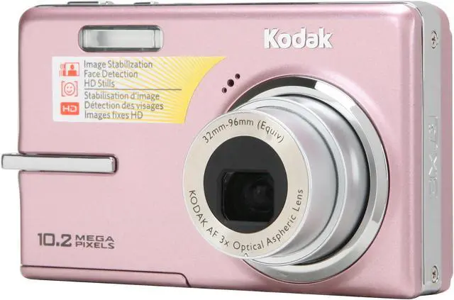 Kodak EasyShare M1073 IS Pink 10.2 MP Digital Camera - Newegg.com
