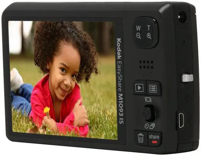 Alt view image 5 of 11 - Kodak EasyShare M1093 IS Black 10.1 MP 3.0" 230K LCD 3X Optical Zoom Digital Camera