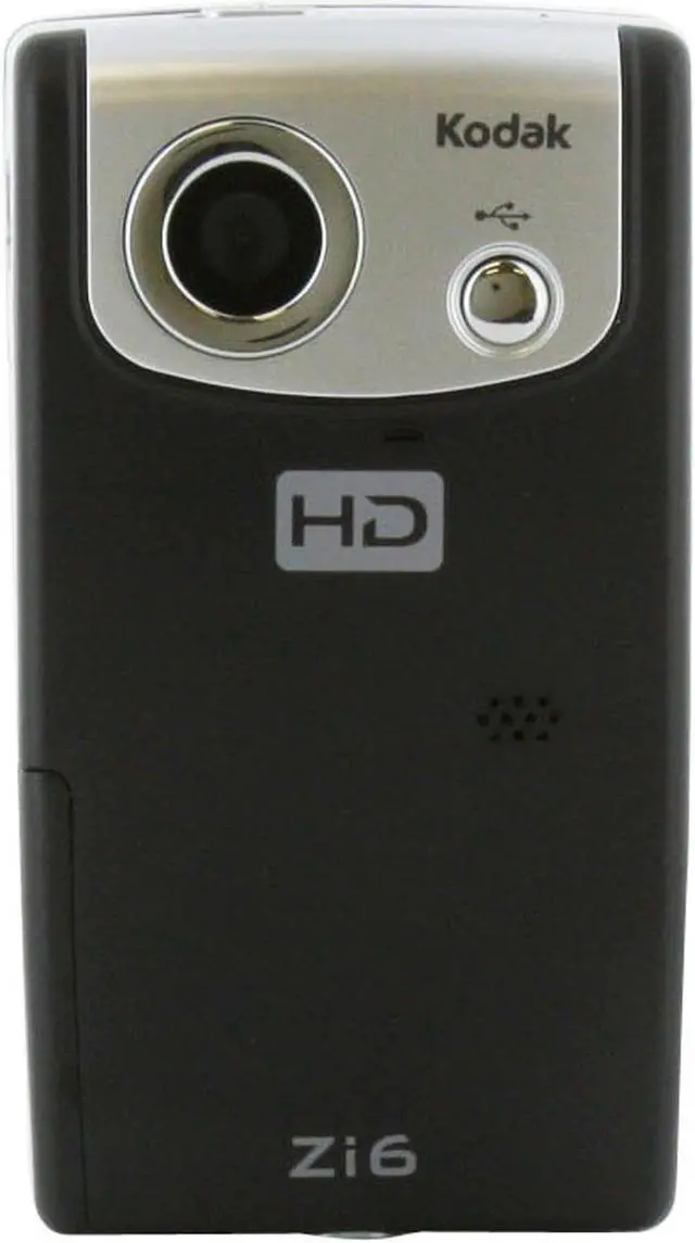 Alt view image 8 of 11 - Kodak Zi6 Black 1/4.5" CMOS 2.4" LCD 2x Digital HD Pocket Video Camera