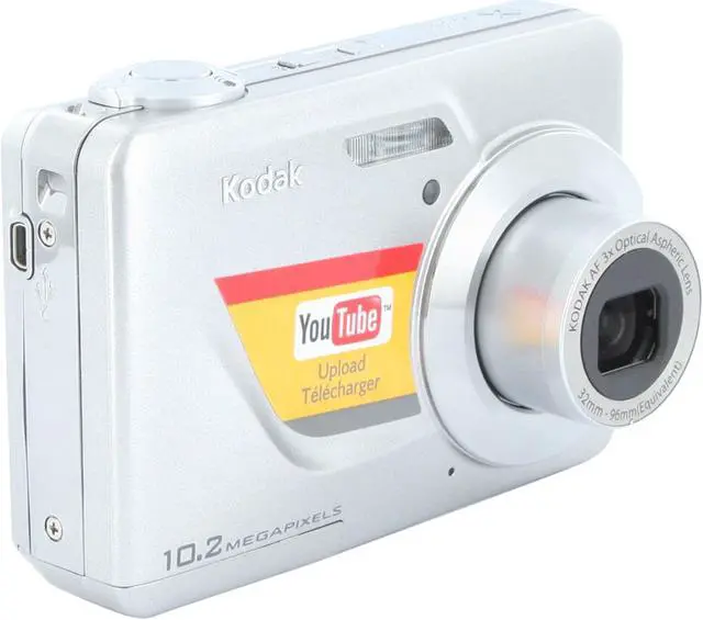 Alt view image 7 of 11 - Kodak EasyShare C180 Silver 10.2 MP 3X Optical Zoom Digital Camera