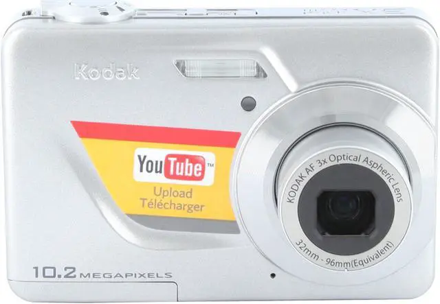 Alt view image 8 of 11 - Kodak EasyShare C180 Silver 10.2 MP 3X Optical Zoom Digital Camera