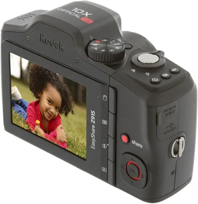 Alt view image 5 of 11 - Kodak EasyShare Z915 Black 10.0 MP 10X Optical Zoom Digital Camera