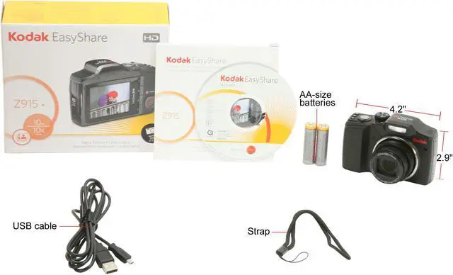 Alt view image 11 of 11 - Kodak EasyShare Z915 Black 10.0 MP 10X Optical Zoom Digital Camera