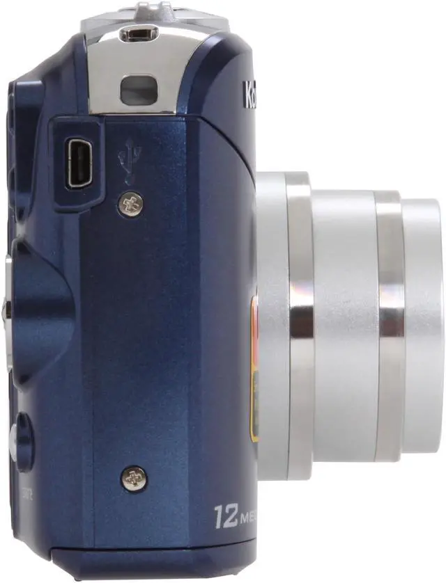 Alt view image 3 of 8 - Kodak EasyShare C190 Blue 12.3 MP 5X Optical Zoom Digital Camera