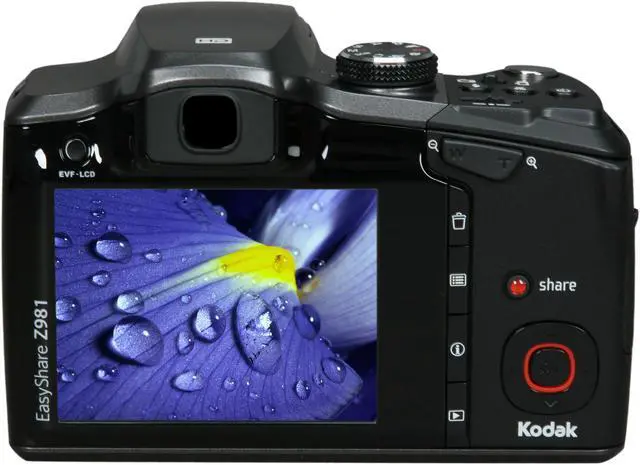 Alt view image 4 of 9 - Kodak EasyShare Z981 Black 14 MP 26X Optical Zoom 26mm Wide Angle Digital Camera
