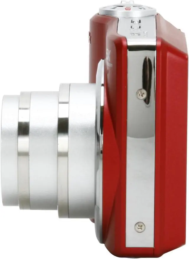 Alt view image 6 of 9 - Kodak EasyShare C190 Red 12.3 MP 5X Optical Zoom Digital Camera w/ 2 AA Rechargeable Batteries, Charger, Camera Bag and Strap Kit