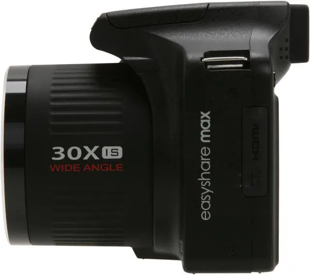 Alt view image 3 of 9 - Kodak Z990 Black 12 MP 30X Optical Zoom 28mm Wide Angle Digital Camera