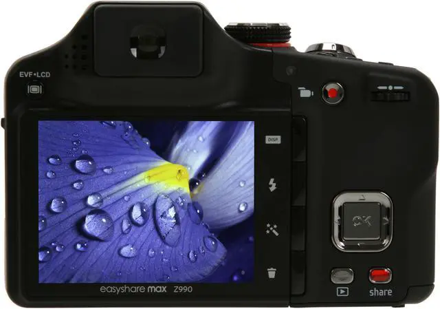 Alt view image 4 of 9 - Kodak Z990 Black 12 MP 30X Optical Zoom 28mm Wide Angle Digital Camera