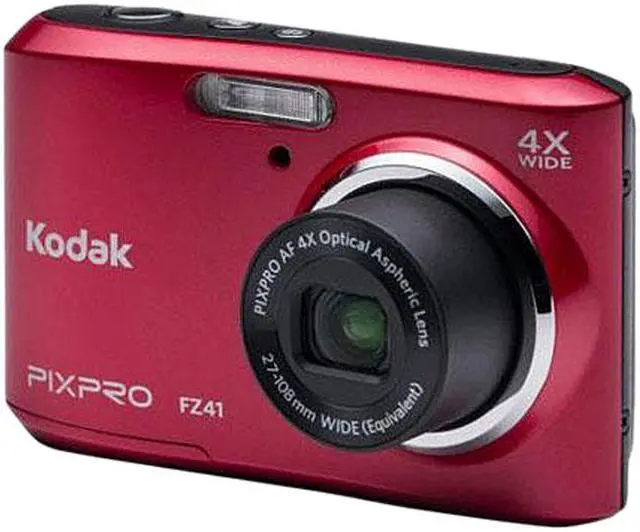 Main image of Kodak FZ41 Red 16.15 Megapixels 4X Optical Zoom Wide Angle Friendly Zoom Digital Camera