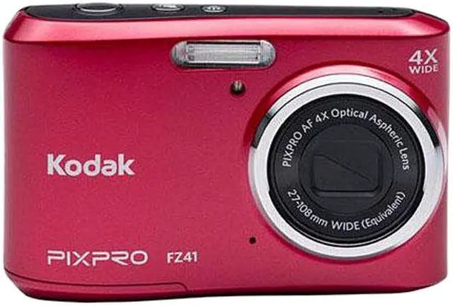 Alt view image 2 of 4 - Kodak FZ41 Red 16.15 Megapixels 4X Optical Zoom Wide Angle Friendly Zoom Digital Camera