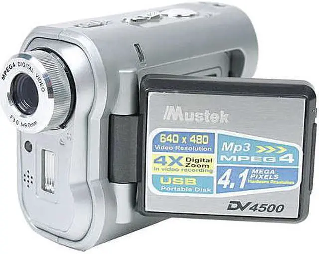 Main image of Mustek DV4500 3.1 MP CMOS 1.5" LCD HDD/Flash Memory Camcorder