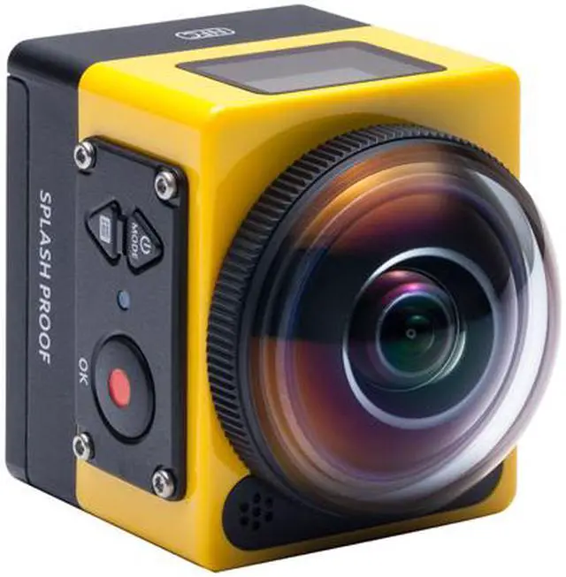 Alt view image 2 of 16 - Kodak PIXPRO SP360 SP360-YL3 Yellow 16.38 MP 1" Action Camera - Explorer Pack