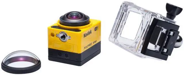 Alt view image 16 of 16 - Kodak PIXPRO SP360 SP360-YL3 Yellow 16.38 MP 1" Action Camera - Explorer Pack