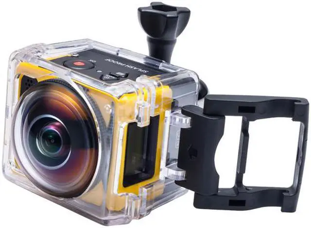 Alt view image 6 of 16 - Kodak PIXPRO SP360 SP360-YL3 Yellow 16.38 MP 1" Action Camera - Explorer Pack