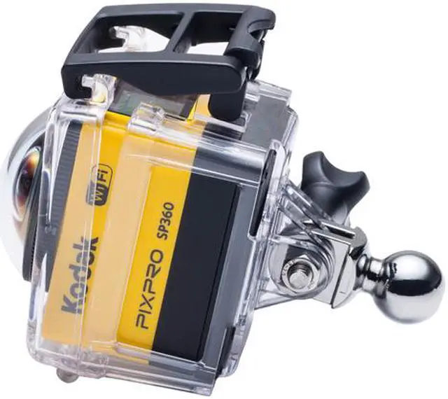 Alt view image 7 of 16 - Kodak PIXPRO SP360 SP360-YL3 Yellow 16.38 MP 1" Action Camera - Explorer Pack