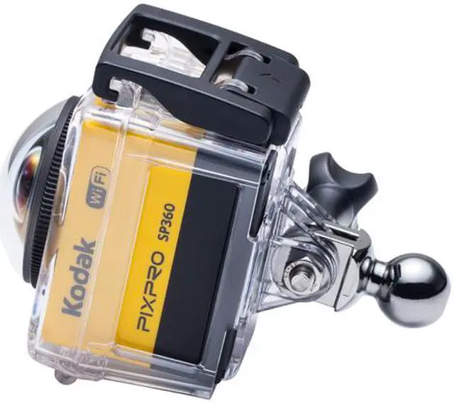 Alt view image 8 of 16 - Kodak PIXPRO SP360 SP360-YL3 Yellow 16.38 MP 1" Action Camera - Explorer Pack