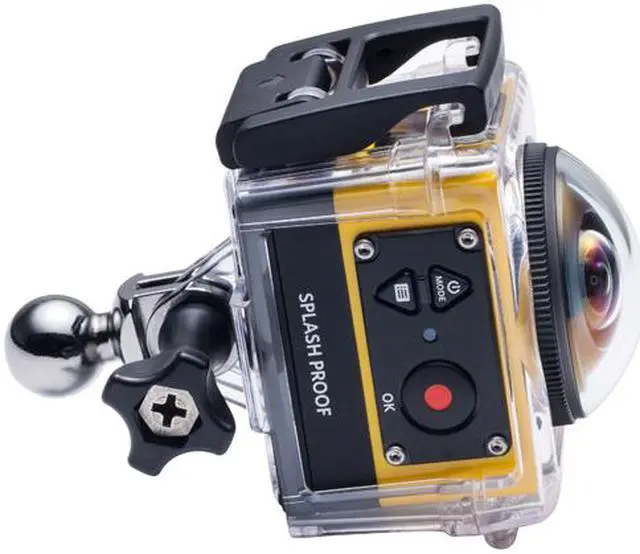 Alt view image 9 of 16 - Kodak PIXPRO SP360 SP360-YL3 Yellow 16.38 MP 1" Action Camera - Explorer Pack