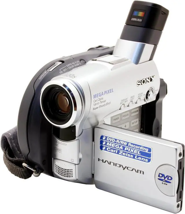 Alt view image 3 of 10 - SONY DCR-DVD201 1/5", 1070K Gross Pixels Advanced HAD CCD 2.5" (123K) Hybrid Color LCD 10X Optical Zoom DVD Camcorder