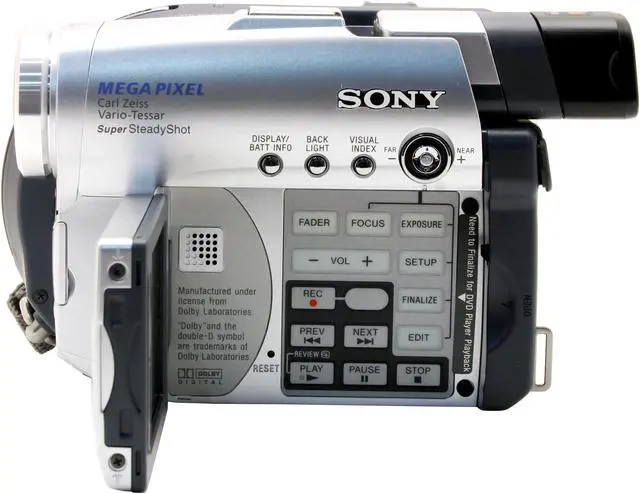 Alt view image 4 of 10 - SONY DCR-DVD201 1/5", 1070K Gross Pixels Advanced HAD CCD 2.5" (123K) Hybrid Color LCD 10X Optical Zoom DVD Camcorder