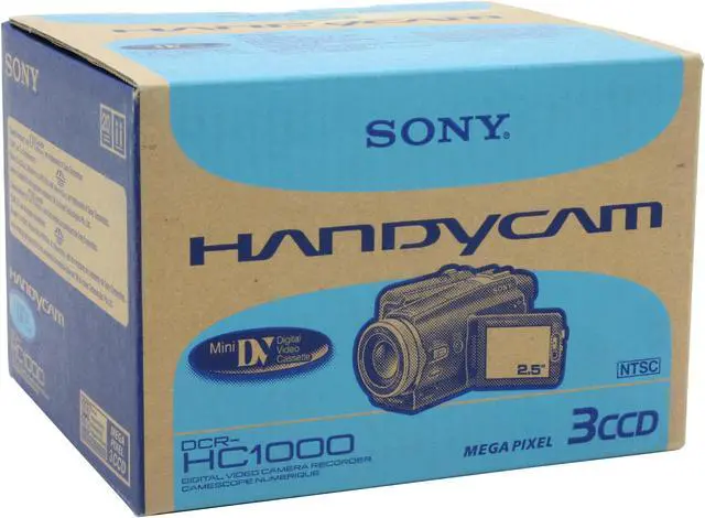 Alt view image 10 of 10 - SONY DCR-HC1000 1/4.7" 3CCD 2.5" LCD 12X Optical Zoom MiniDV Camcorder