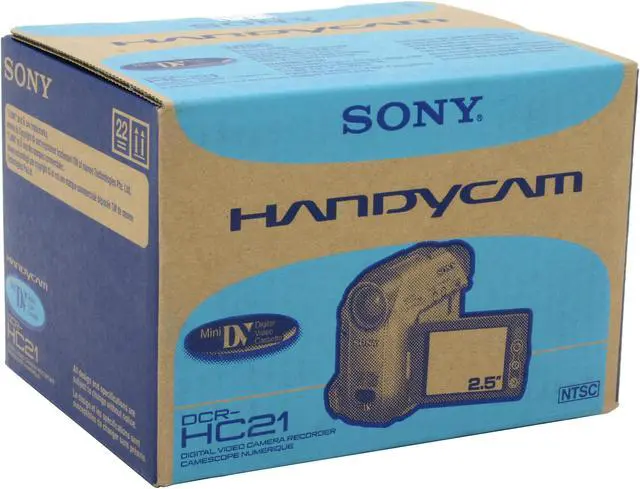 Alt view image 9 of 9 - SONY DCR-HC21 1/6" CCD 2.5" 123K LCD 20X Optical Zoom MiniDV Camcorder