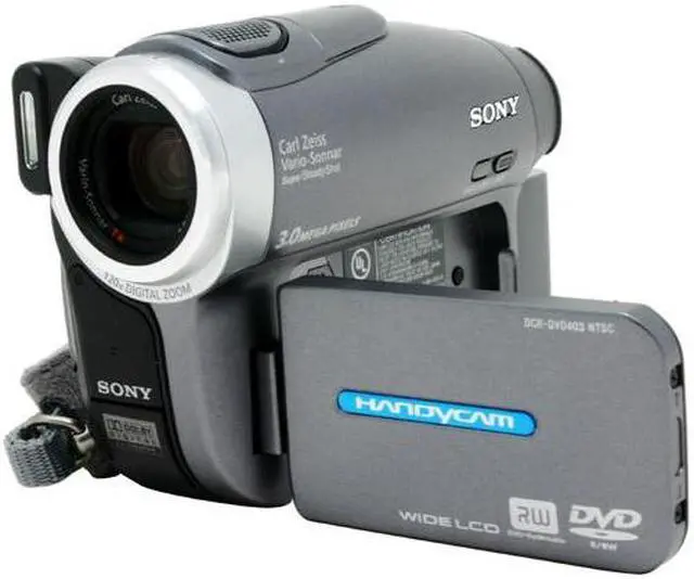 Alt view image 3 of 10 - SONY DCR-DVD403 1/3" 3310K Gross Pixel CCD 2.7" Touch Panel LCD 10X Optical Zoom DVD Camcorder