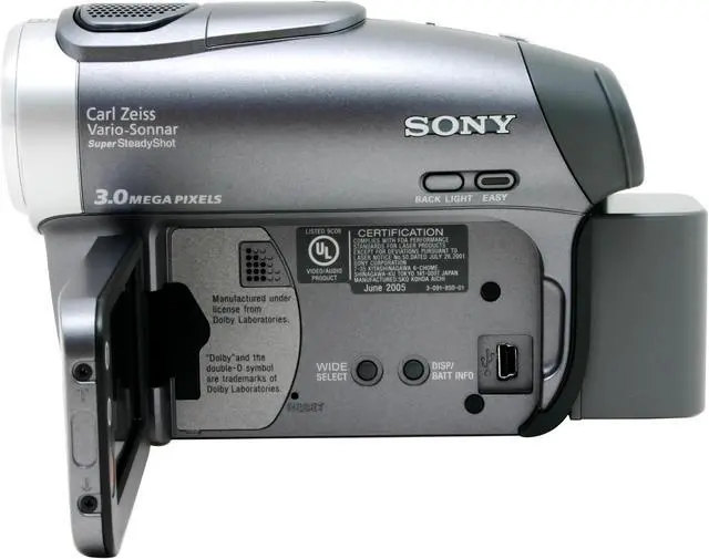 Alt view image 4 of 10 - SONY DCR-DVD403 1/3" 3310K Gross Pixel CCD 2.7" Touch Panel LCD 10X Optical Zoom DVD Camcorder
