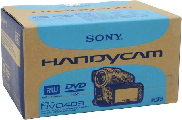 Alt view image 10 of 10 - SONY DCR-DVD403 1/3" 3310K Gross Pixel CCD 2.7" Touch Panel LCD 10X Optical Zoom DVD Camcorder