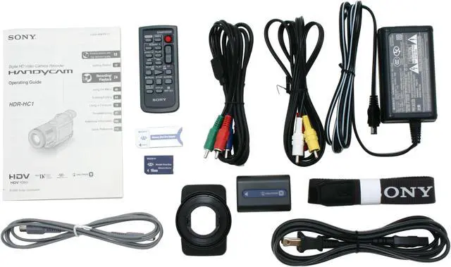 Alt view image 9 of 10 - SONY HDR-HC1 1/3" 3000K Pixel CMOS Sensor 2.7" 123K LCD 10X Optical Zoom HD DVC Cassette Digital Camcorder