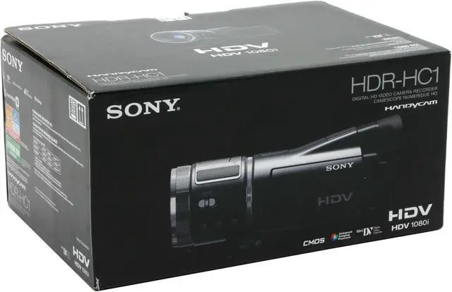 Alt view image 10 of 10 - SONY HDR-HC1 1/3" 3000K Pixel CMOS Sensor 2.7" 123K LCD 10X Optical Zoom HD DVC Cassette Digital Camcorder