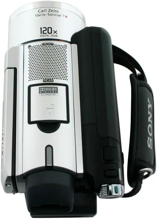 Alt view image 8 of 12 - SONY DCR-SR100 1/3" 3.3MP (Gross) Advanced HAD CCD 2.7" wide touch panel SwivelScreen hybrid LCD Display LCD 10X Optical Zoom HDD/Flash Memory Camcorder