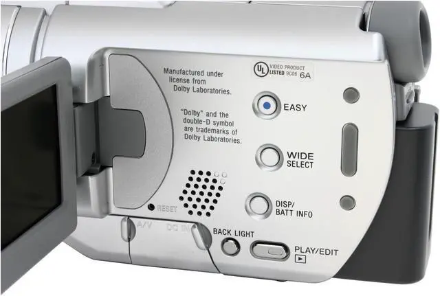 Alt view image 5 of 12 - SONY DCR-DVD405 1/3" CCD 2.7" 123K Wide 16:9 Touch Panel LCD LCD 10X Optical Zoom DVD Camcorder