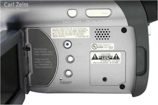 Alt view image 5 of 11 - SONY DCR-DVD205 1/5.5" CCD 2.7" 123K Pixels Wide 16:9 Touch Panel SwivelScreen LCD Display LCD Carl Zeiss Vario-Tessar 12X Optical Zoom DVD Camcorder