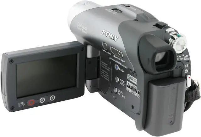 Alt view image 6 of 11 - SONY DCR-DVD205 1/5.5" CCD 2.7" 123K Pixels Wide 16:9 Touch Panel SwivelScreen LCD Display LCD Carl Zeiss Vario-Tessar 12X Optical Zoom DVD Camcorder
