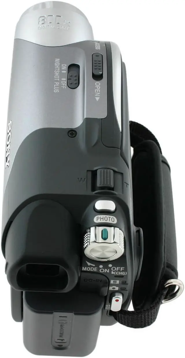 Alt view image 8 of 11 - SONY DCR-DVD205 1/5.5" CCD 2.7" 123K Pixels Wide 16:9 Touch Panel SwivelScreen LCD Display LCD Carl Zeiss Vario-Tessar 12X Optical Zoom DVD Camcorder