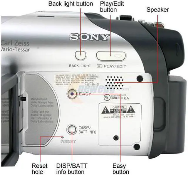 Alt view image 6 of 12 - SONY DCR-DVD105 1/6" CCD 2.5" 123K LCD 20X Optical Zoom DVD Camcorder