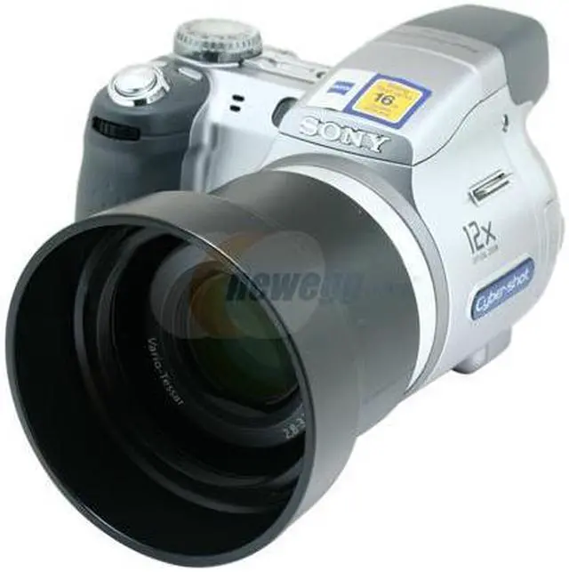Alt view image 2 of 9 - SONY DSC-H2 Silver 6.0 MP 12X Optical Zoom Digital Camera