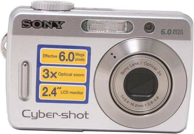 Alt view image 3 of 11 - SONY DSC-S500 Silver 6.0 MP 3X Optical Zoom Digital Camera
