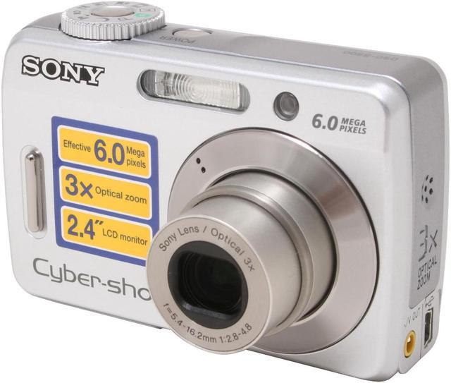 Alt view image 4 of 11 - SONY DSC-S500 Silver 6.0 MP 3X Optical Zoom Digital Camera