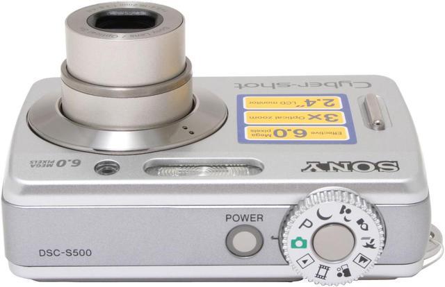 Alt view image 8 of 11 - SONY DSC-S500 Silver 6.0 MP 3X Optical Zoom Digital Camera