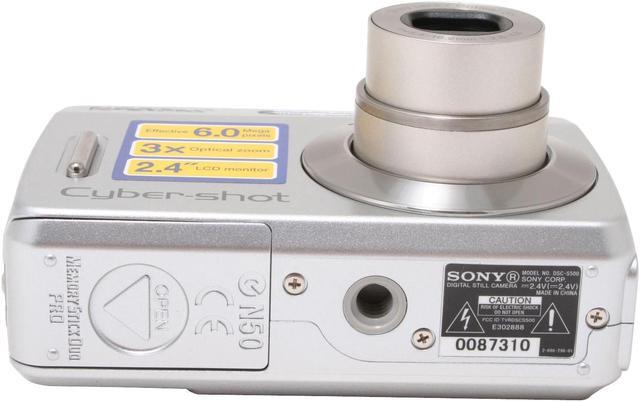 Alt view image 9 of 11 - SONY DSC-S500 Silver 6.0 MP 3X Optical Zoom Digital Camera