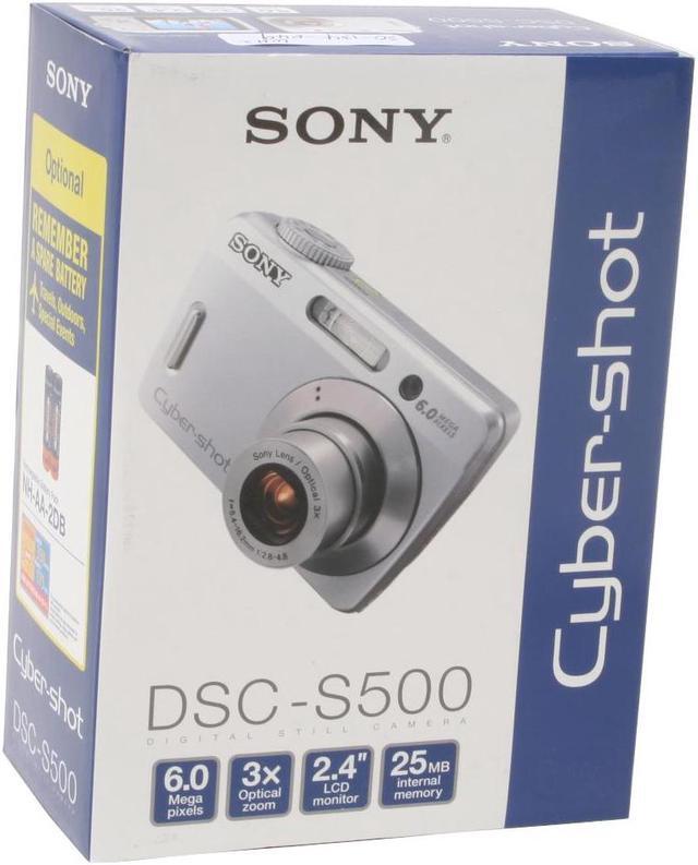 Alt view image 11 of 11 - SONY DSC-S500 Silver 6.0 MP 3X Optical Zoom Digital Camera