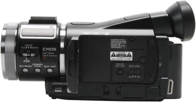 Alt view image 6 of 19 - SONY HVRA1U Black 1.3" 2.97 MP C-MOS 2.7" LCD 10X Optical Zoom Professional 1080i HDV Camcorder