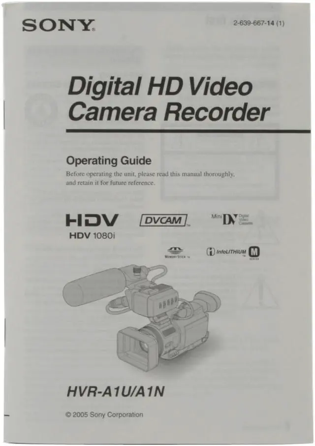 Alt view image 18 of 19 - SONY HVRA1U Black 1.3" 2.97 MP C-MOS 2.7" LCD 10X Optical Zoom Professional 1080i HDV Camcorder