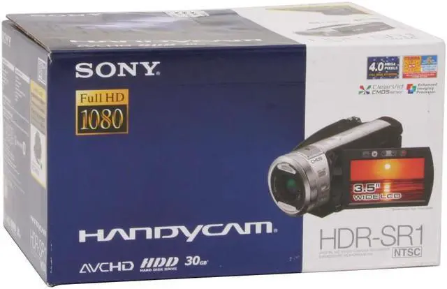 Alt view image 15 of 15 - SONY HDR-SR1 1/3" CMOS 3.5" 211K LCD 10X Optical Zoom High Definition HDD/Flash Memory Camcorder