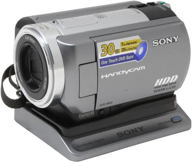 Alt view image 9 of 12 - SONY DCR-SR60 1/5.5" 1.07M CCD 2.7" 16:9 123K LCD LCD 12X Optical Zoom HDD/Flash Memory Camcorder